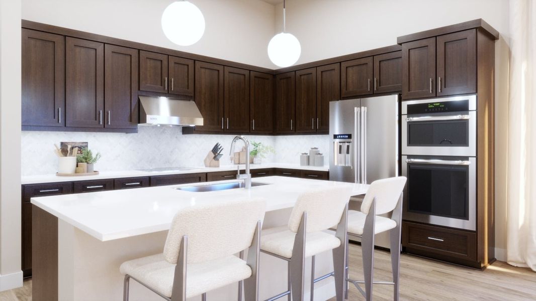 Representative furnished interior of a home built from the 4017 by Risewell Homes in Freedom at Anthem, Kyle (Image 7).