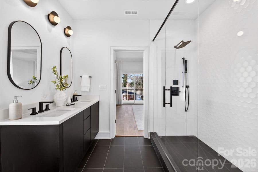 Furnished interior view inside a new home in , Charlotte (Image 12).