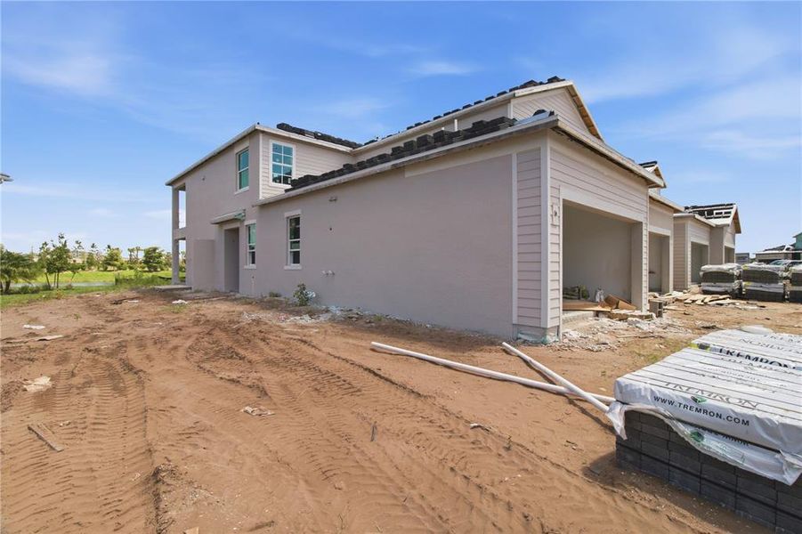 In-progress construction of a new home in , Lakewood Ranch, FL (Image 54).