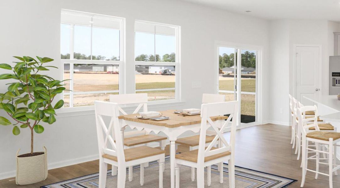Furnished interior view inside a new home in Carnes Crossroads: Arbor Collection, Summerville (Image 3). Furnished interior view inside a new home in Carnes Crossroads: Arbor Collection, Summerville (Image 3).