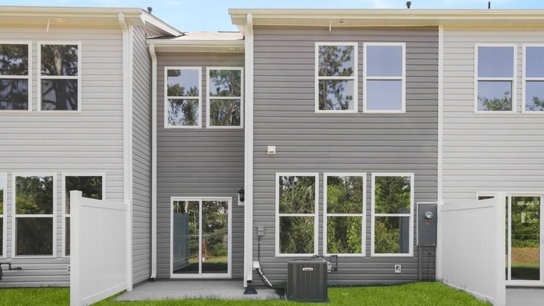 Exterior details and patio area of a home in Ken's Crossing, Moore (Image 19).