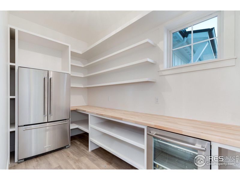 Huge walk-in pantry