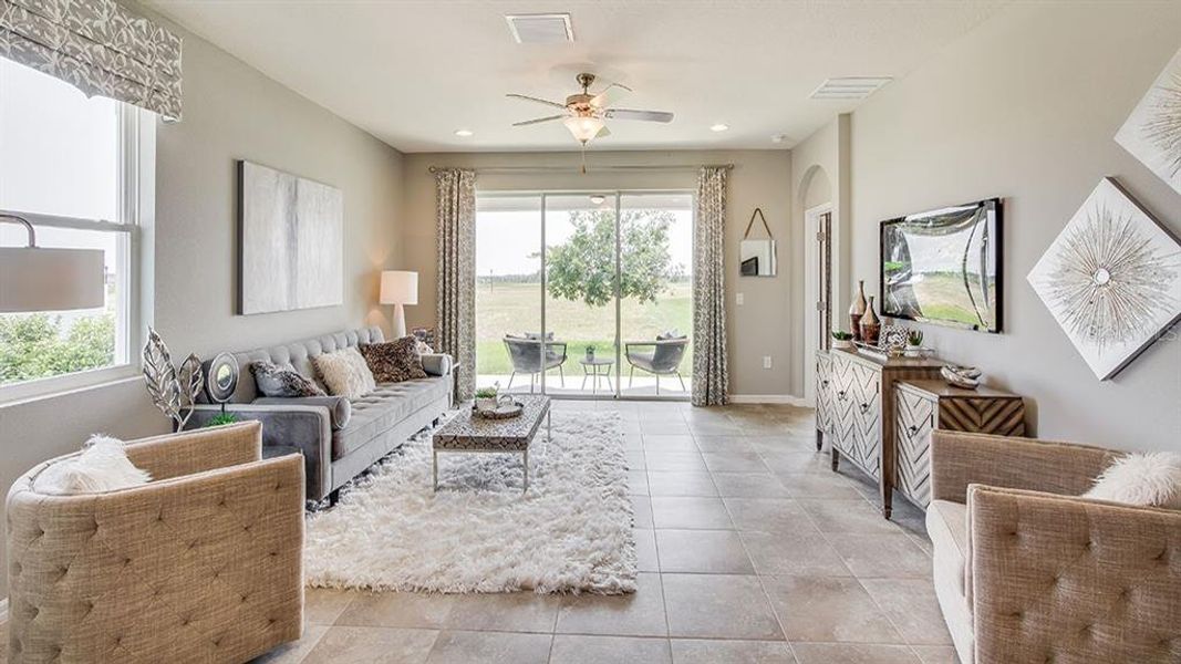 Furnished interior view inside a new home in Ocala Preserve, Ocala (Image 12).