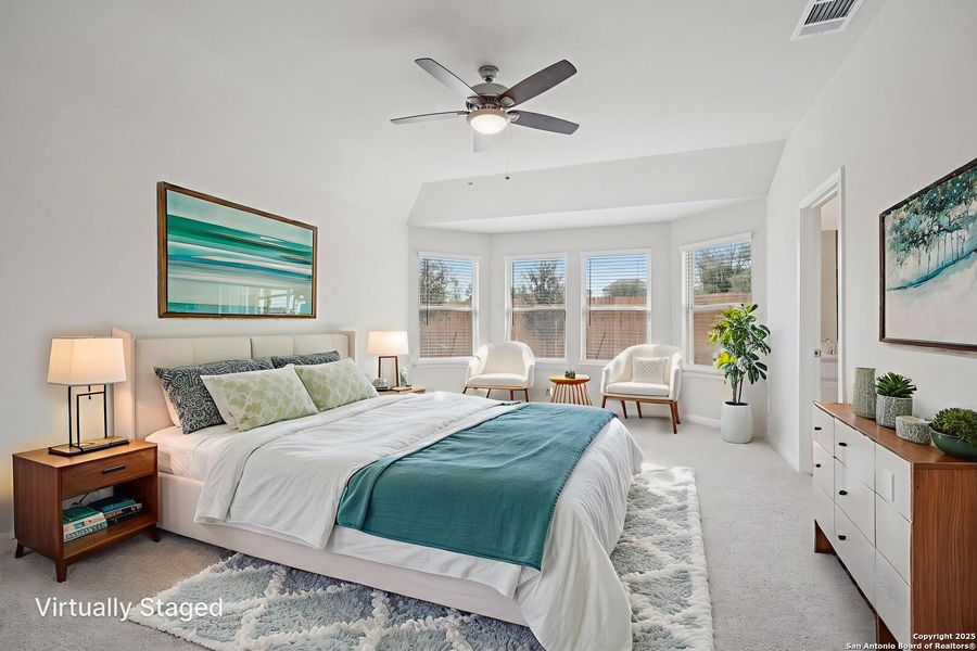 Furnished interior view inside a new home in Royal Crest, San Antonio (Image 9). Furnished interior view inside a new home in Royal Crest, San Antonio (Image 9).