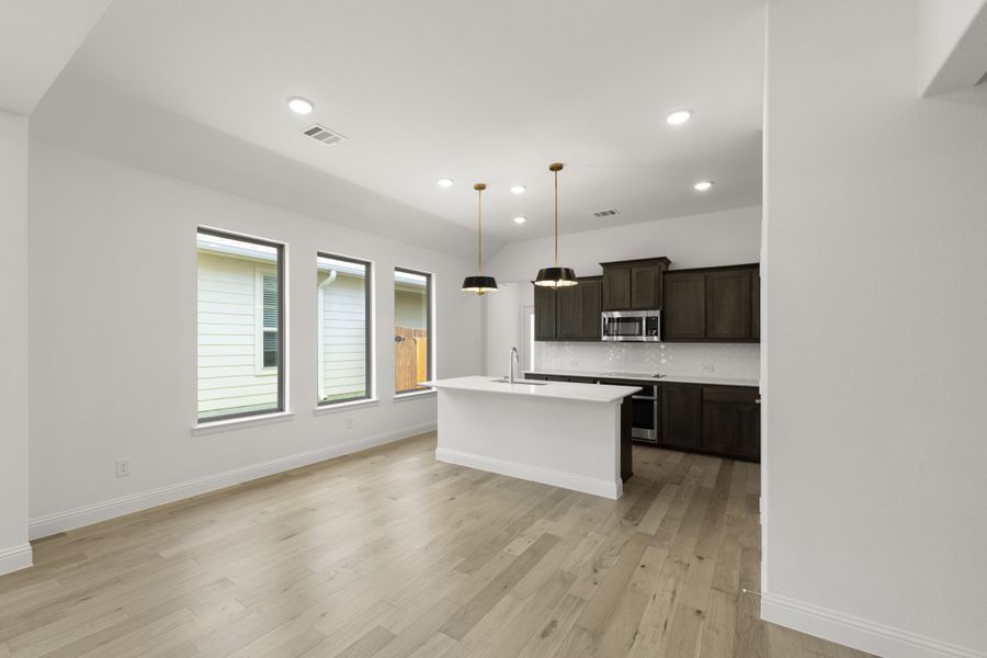 Furnished interior view inside a new home in Keeneland, Aubrey (Image 5).