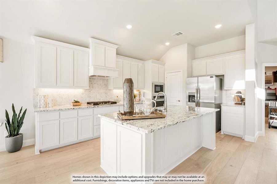 Furnished interior view inside a new home in Woodstone, Providence Village (Image 15).