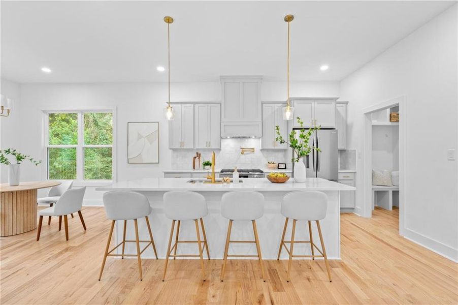 Furnished interior view inside a new home in , Atlanta (Image 17). Furnished interior view inside a new home in , Atlanta (Image 17).