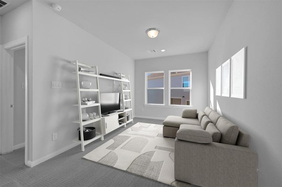 Furnished interior view inside a new home in Painted Tree Woodland West – Cottages, McKinney (Image 3).