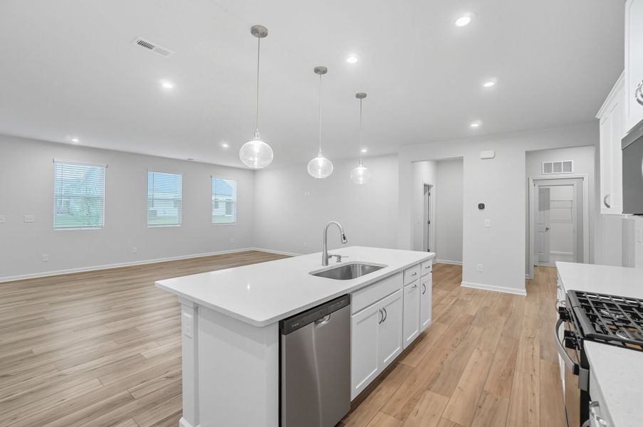 Furnished interior view inside a new home in Waxhaw Landing, Monroe (Image 6).