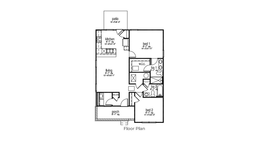 2D floor plan layout of this home in North Shore, Summerton, SC (Image 4).