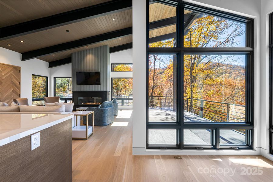 Exterior details and patio area of a home in , Montreat (Image 4).