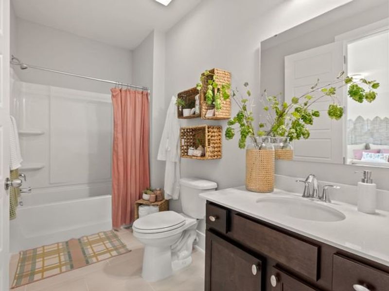 Representative furnished interior of a home built from the Sinclair P by True Homes in Homecoming, Ravenel (Image 15).