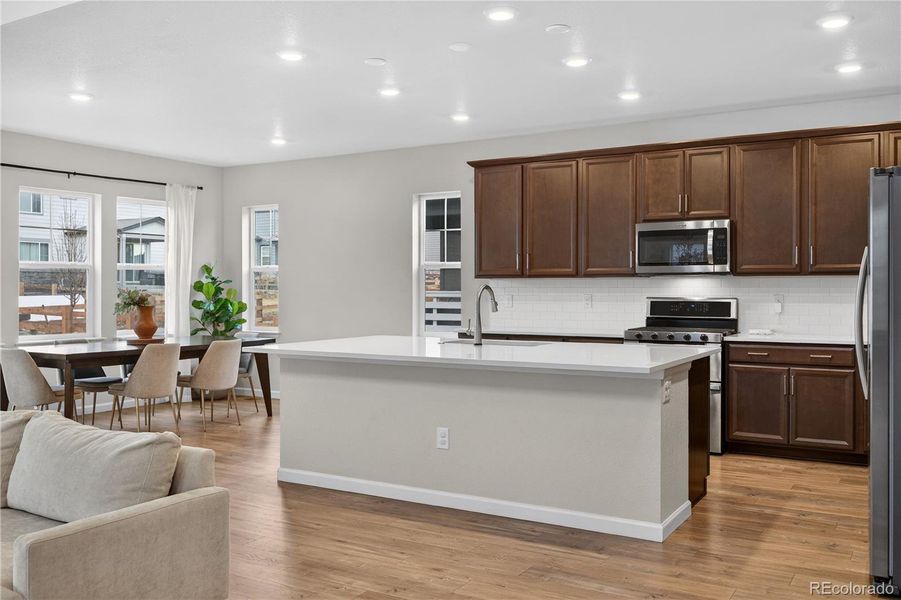 Furnished interior view inside a new home in Prelude at The Aurora Highlands, Aurora (Image 33).