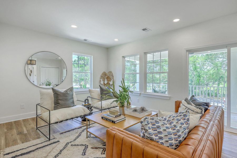 Furnished interior view inside a new home in , Charleston (Image 40).