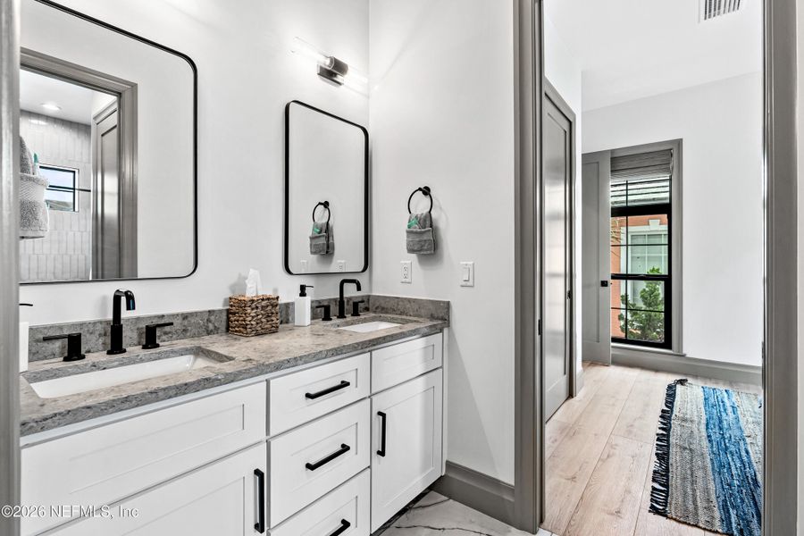 Furnished interior view inside a new home in , Palm Coast (Image 61).