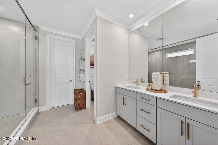 Furnished interior view inside a new home in , St. Johns (Image 42).