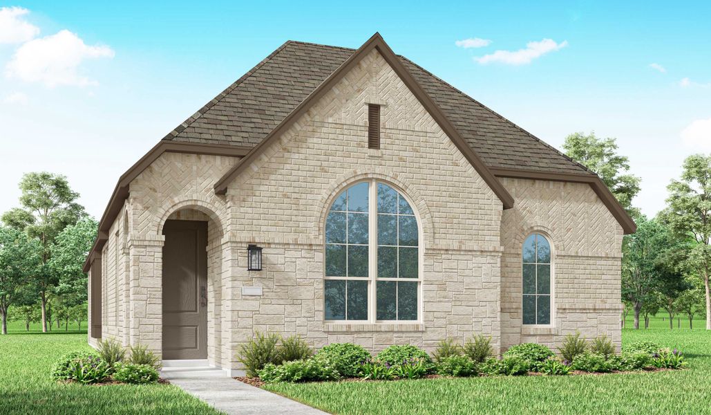 Representative exterior photo of a completed home built from the Grayson Plan by Highland Homes in The Parks at Wilson Creek: 40ft. lots, Celina, TX (Image 23).
