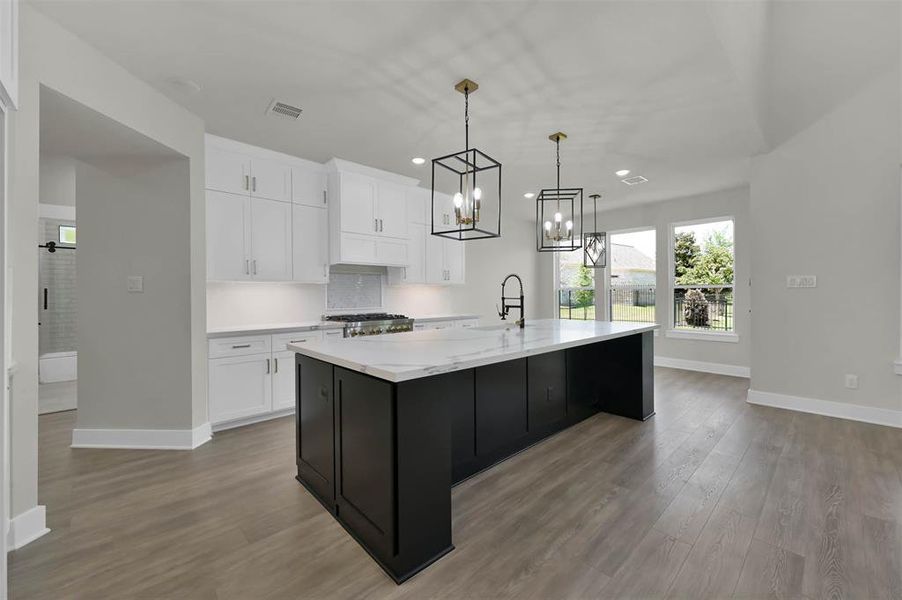 Similar Large Kitchen Island Built by TX Best Home Builders