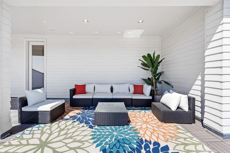 Image of model home with similar floorplan.