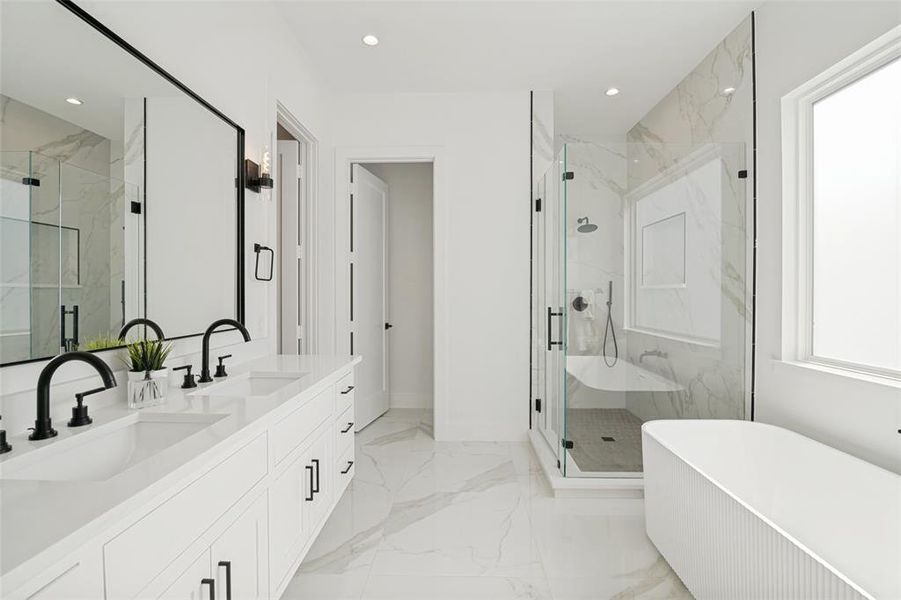 Furnished interior view inside a new home in , Dallas (Image 8).