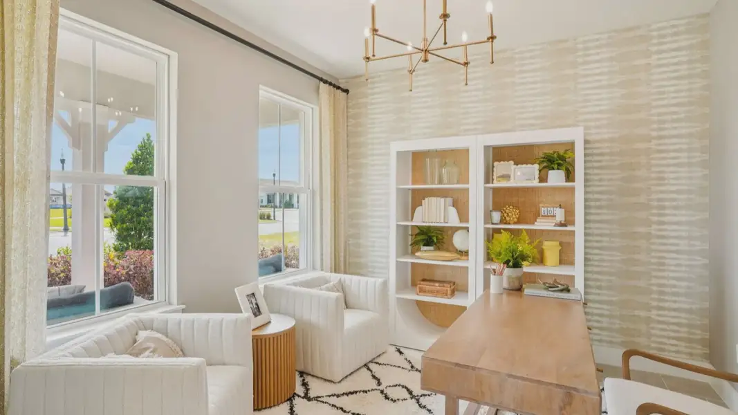 Furnished interior view inside a new home in Haven at Diamond Springs, Jacksonville (Image 9).