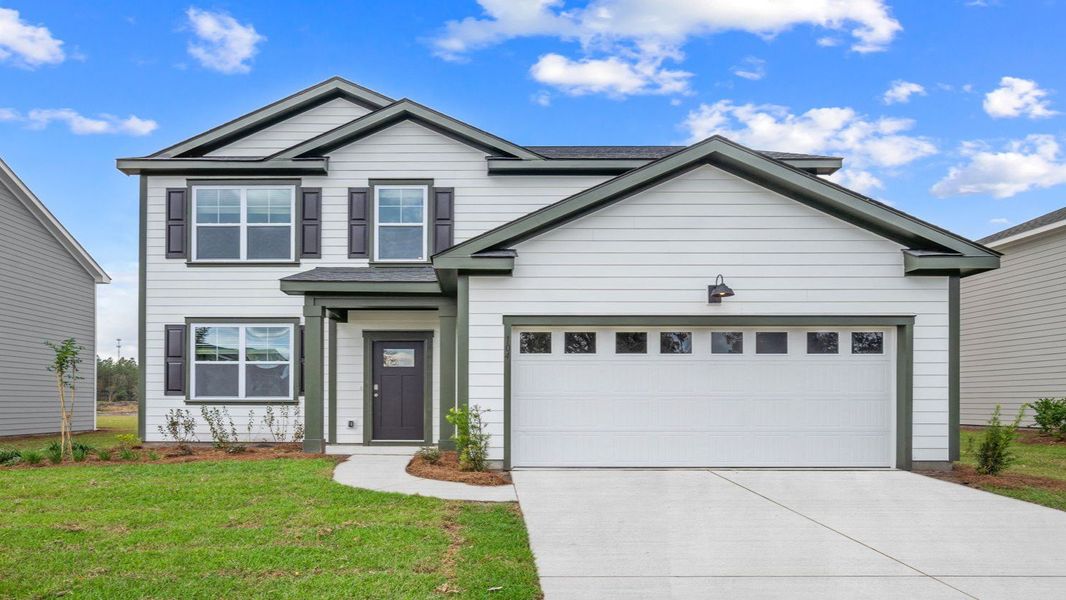 Representative exterior photo of a completed home built from the Elle by D.R. Horton in Laurel Grove, Guyton, GA (Image 18).