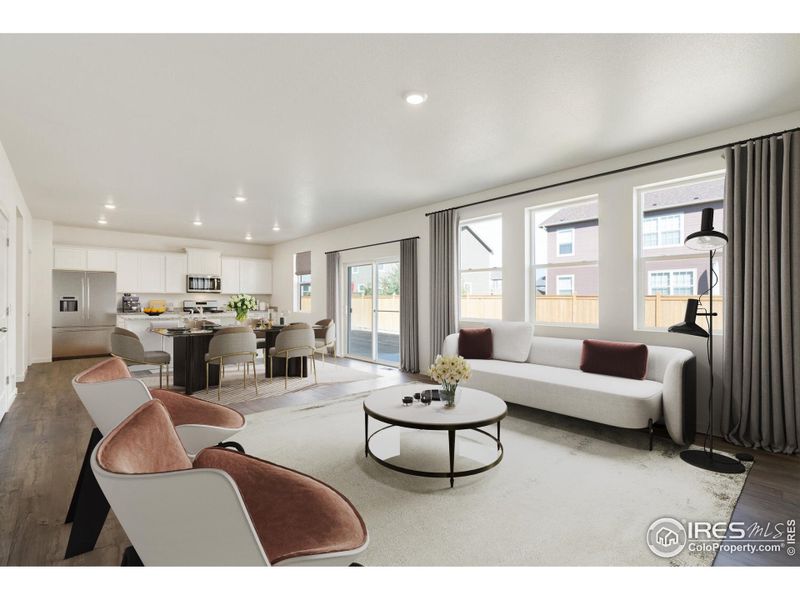 Furnished interior view inside a new home in Tailholt, Severance (Image 6).