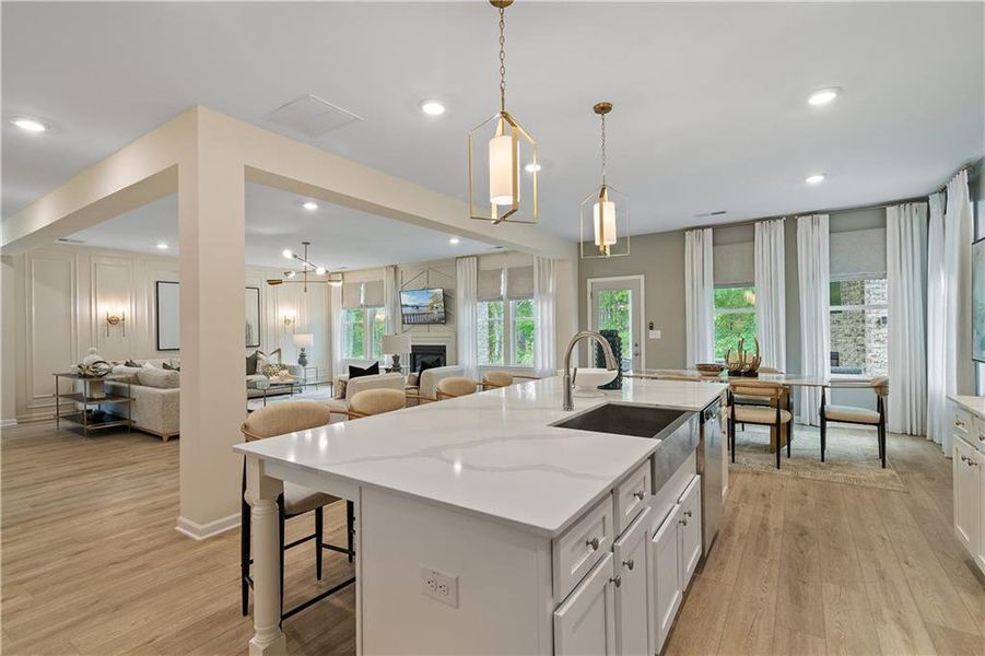 Furnished interior view inside a new home in Northcroft, Lawrenceville (Image 38).