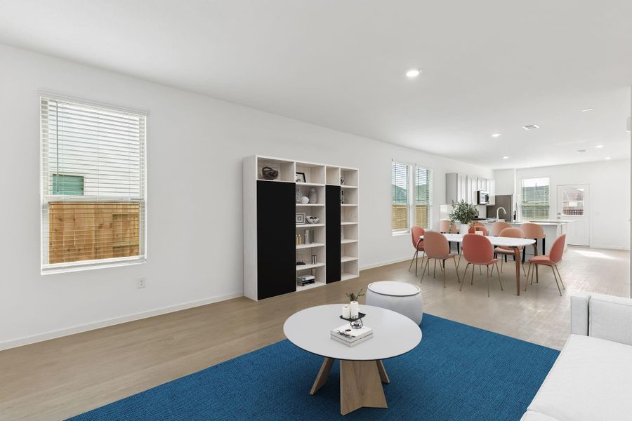Furnished interior view inside a new home in Mavera, Conroe (Image 10).