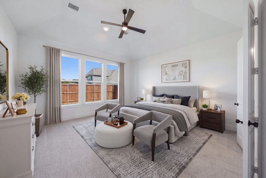 Furnished interior view inside a new home in Custer Ridge Estates, Allen (Image 19).