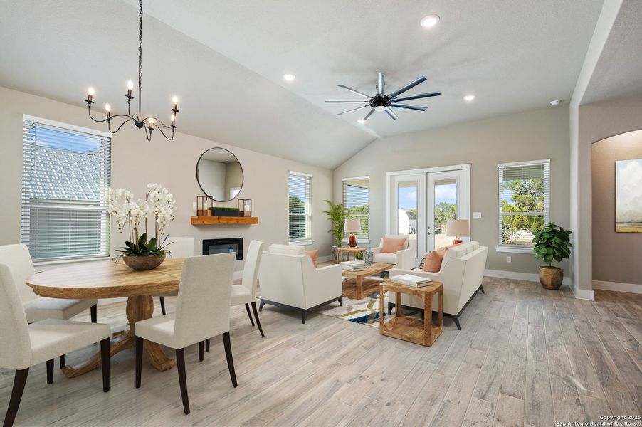Furnished interior view inside a new home in , Canyon Lake (Image 12). Furnished interior view inside a new home in , Canyon Lake (Image 12).