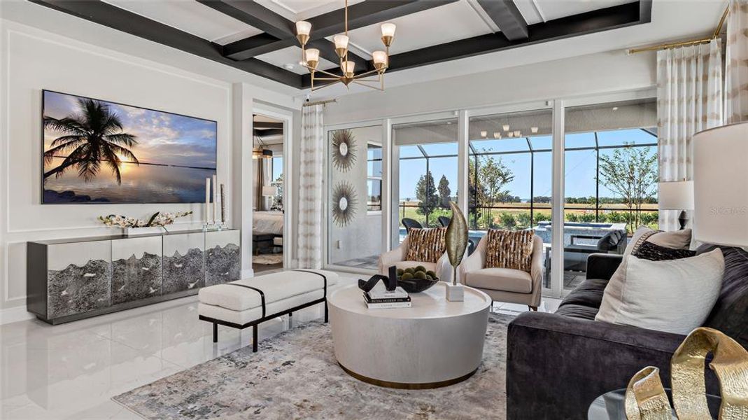 Furnished interior view inside a new home in Cresswind at Lake Harris, Tavares (Image 13).