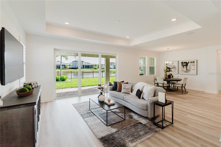 Furnished interior view inside a new home in Sweetwater at Lakewood Ranch, Bradenton (Image 67). Furnished interior view inside a new home in Sweetwater at Lakewood Ranch, Bradenton (Image 67).