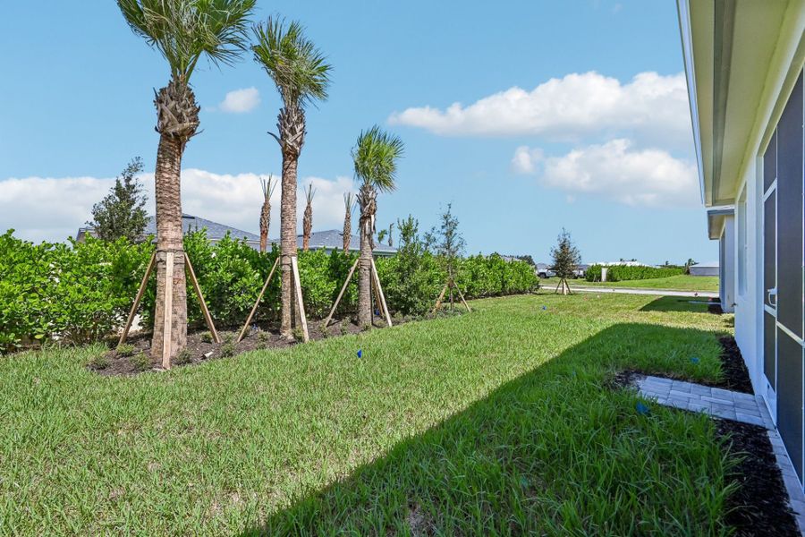 Exterior details and patio area of a home in Harbor Isle, Vero Beach (Image 32).