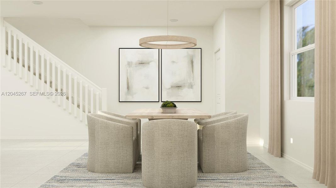 Furnished interior view inside a new home in Le Jardine, Florida City (Image 5).