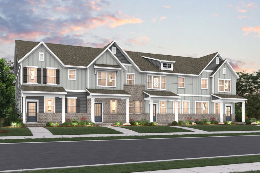 Front exterior of a new home in Stokers Village, Nashville, TN, highlighting curb appeal (Image 1). Front exterior of a new home in Stokers Village, Nashville, TN, highlighting curb appeal (Image 1).