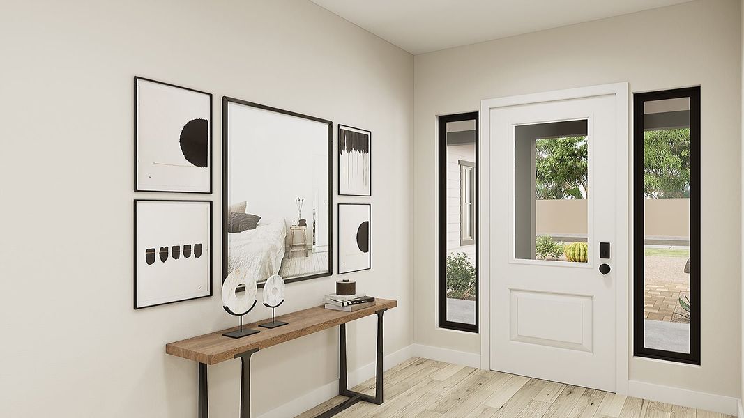 Representative furnished interior of a home built from the Aurora Plan 9001 by Tri Pointe Homes in Emberly, Queen Creek (Image 5).