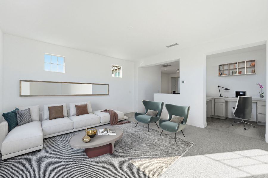 Furnished interior view inside a new home in Ellsworth Ranch, Queen Creek (Image 8).