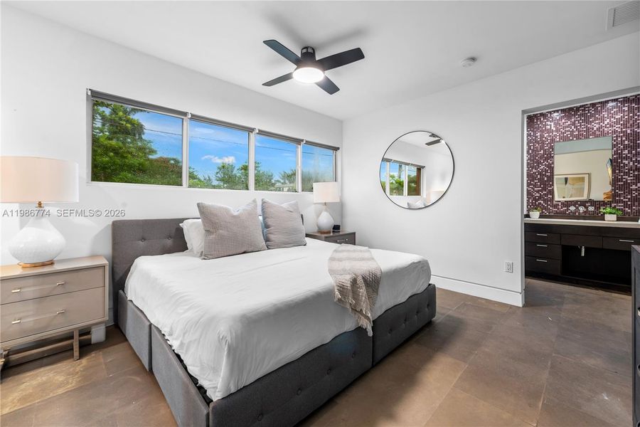 Furnished interior view inside a new home in , Miami (Image 31).