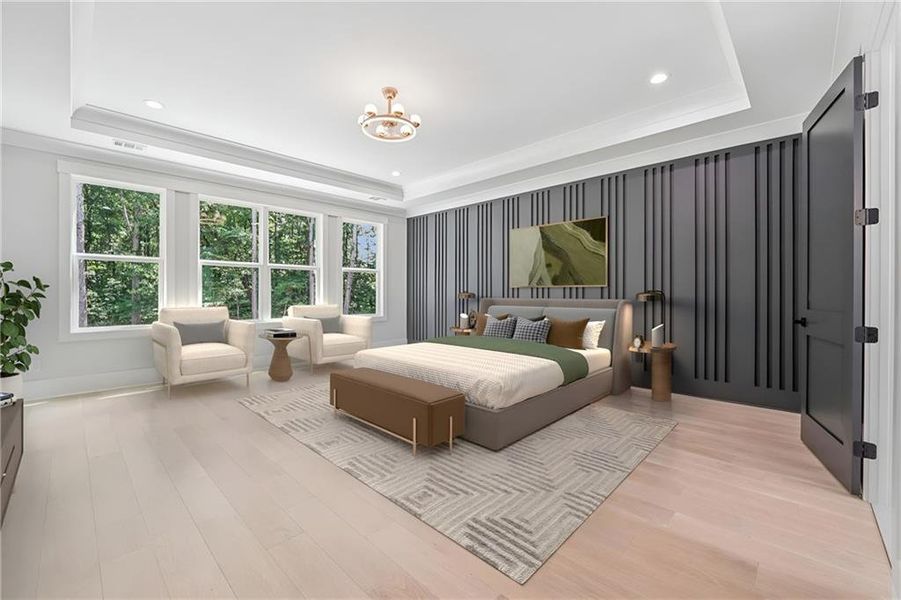 Furnished interior view inside a new home in , Commerce (Image 43).