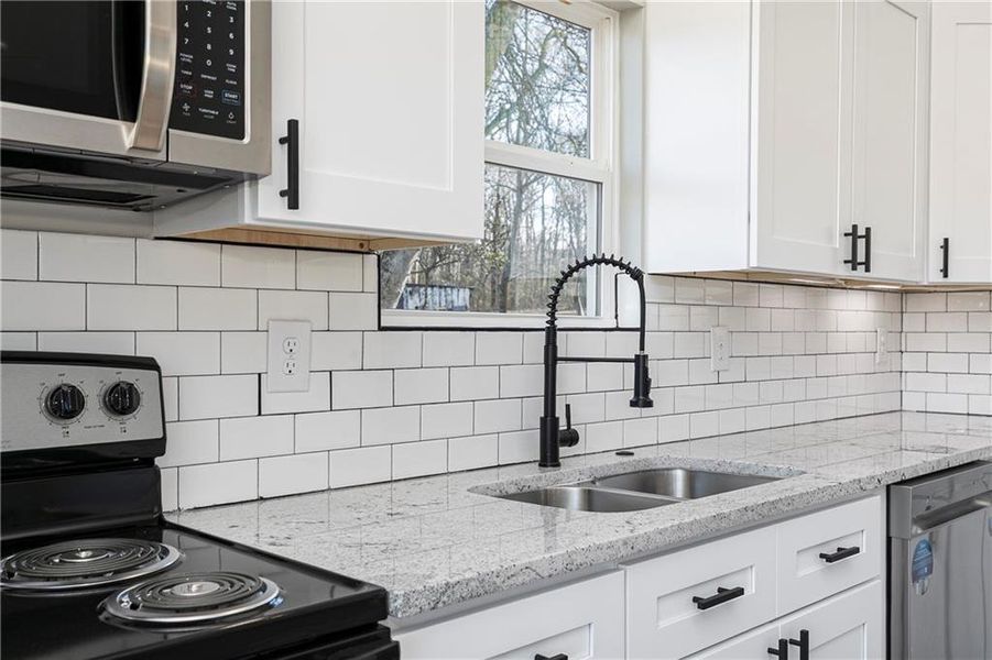 Close-up of interior finishes inside a home in , White (Image 6).