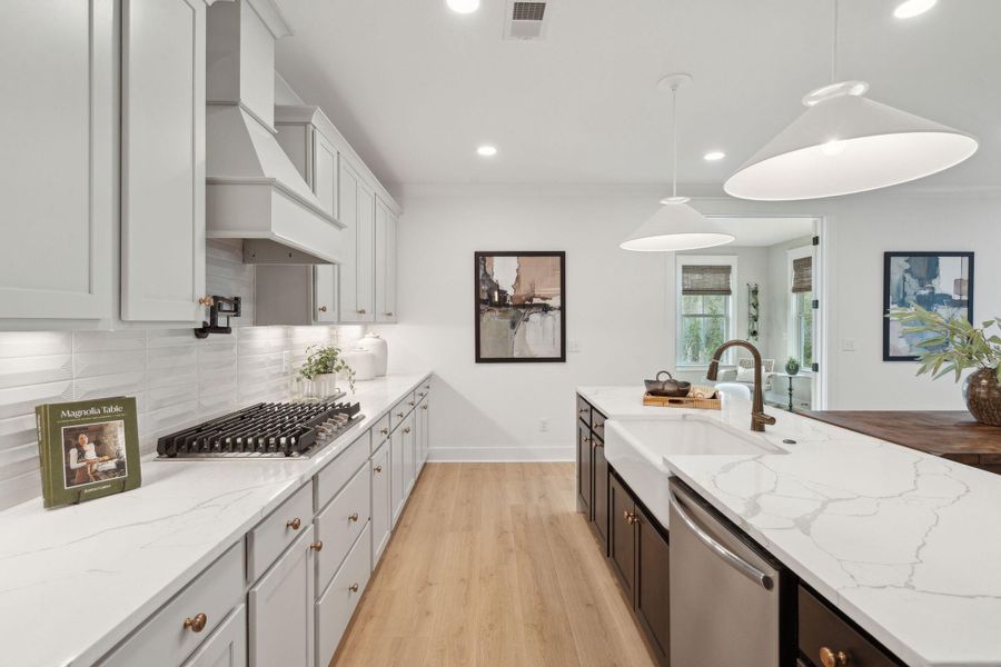 Furnished interior view inside a new home in Tidewater at Lakes of Cane Bay, Summerville (Image 23).