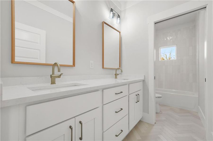 Furnished interior view inside a new home in , Atlanta (Image 18).