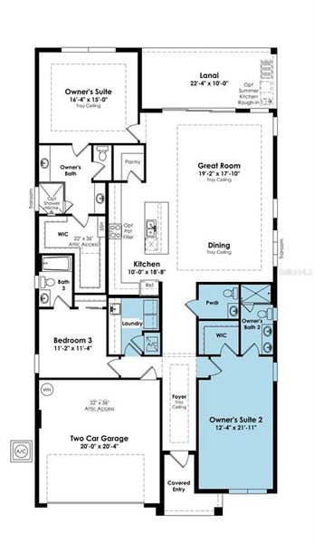 2D floor plan layout of this home in The Reserve at Victoria, Deland, FL (Image 5). 2D floor plan layout of this home in The Reserve at Victoria, Deland, FL (Image 5).