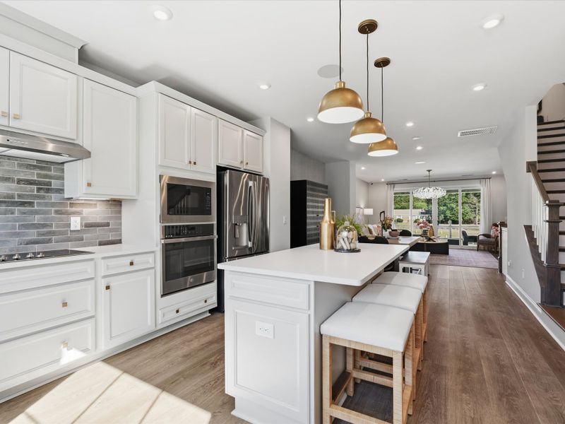 Representative furnished interior of a home built from the Bellamy by Tri Pointe Homes in Bellflower, Charlotte (Image 10).
