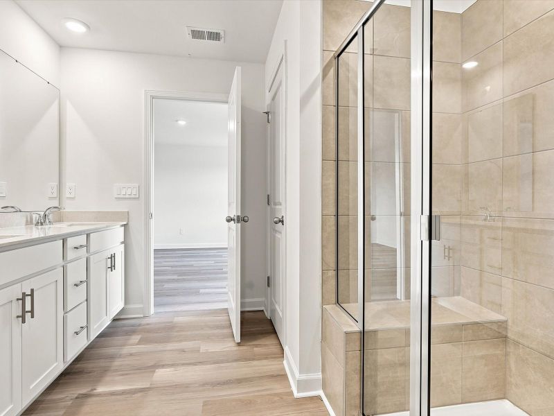 Furnished interior view inside a new home in Waterside - Boardwalk Series, Longs (Image 7).