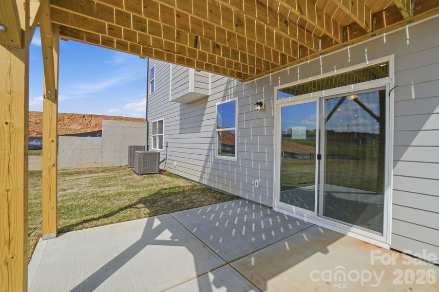 Exterior details and patio area of a home in The Meadows at Laurelbrook, Sherrills Ford (Image 3).