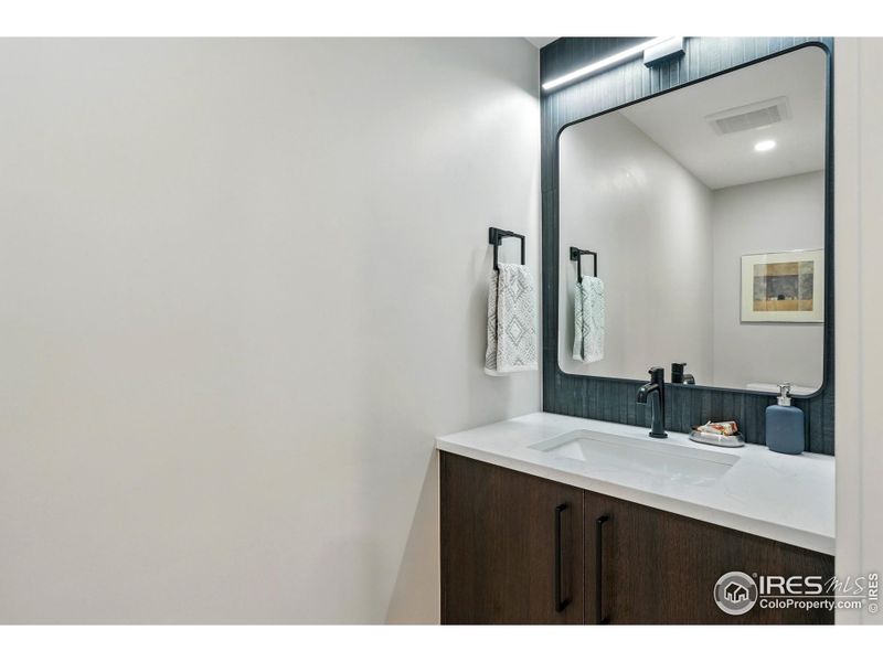 Basement powder room Basement powder room