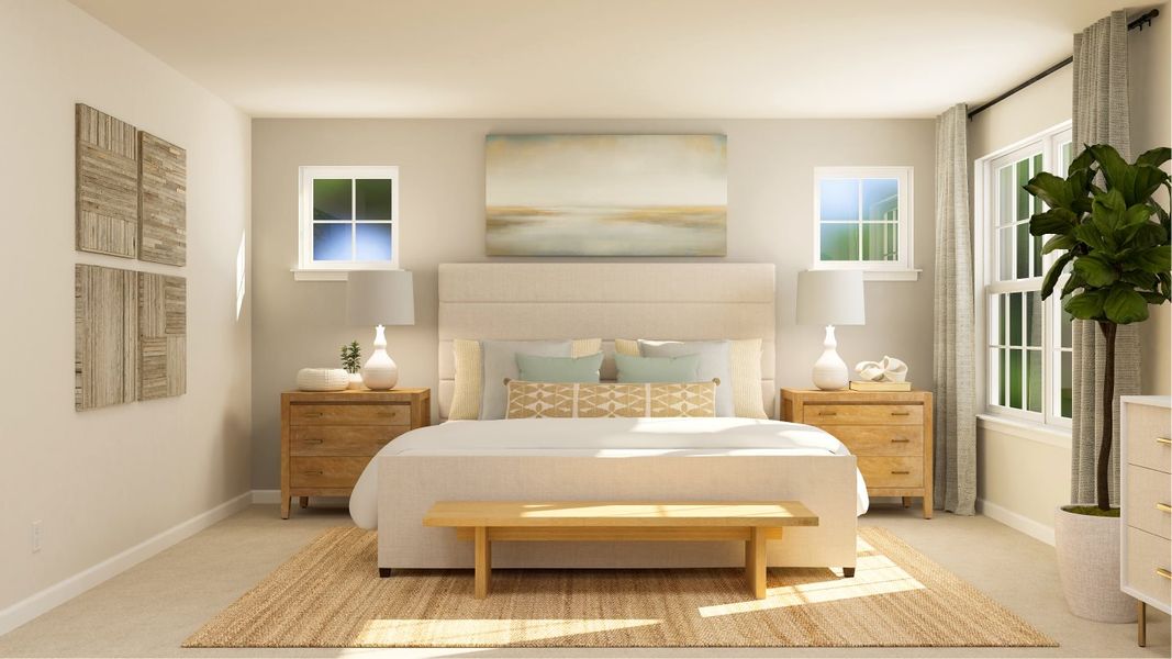 Representative furnished interior of a home built from the Elm by Lennar in Elizabeth: Arbor, Fort Mill (Image 15).