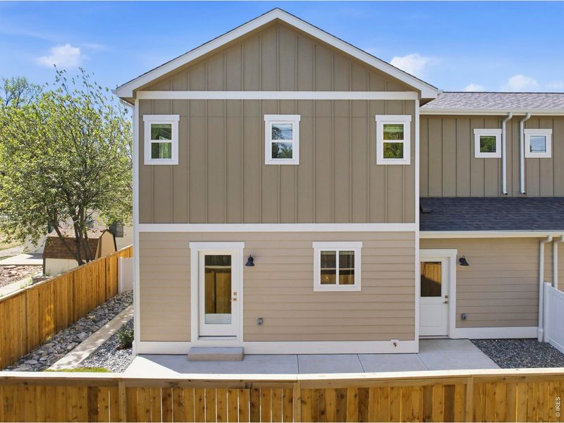 Exterior details and patio area of a home in , Loveland (Image 23).